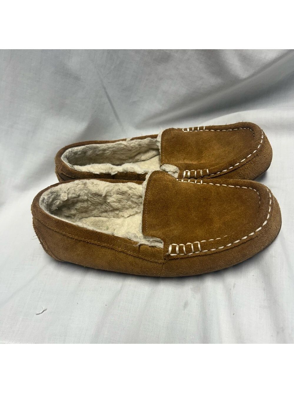 Koolaburra by Ugg Women's US 7 UK 5 Brown Suede Slip On Moccasin Slippers